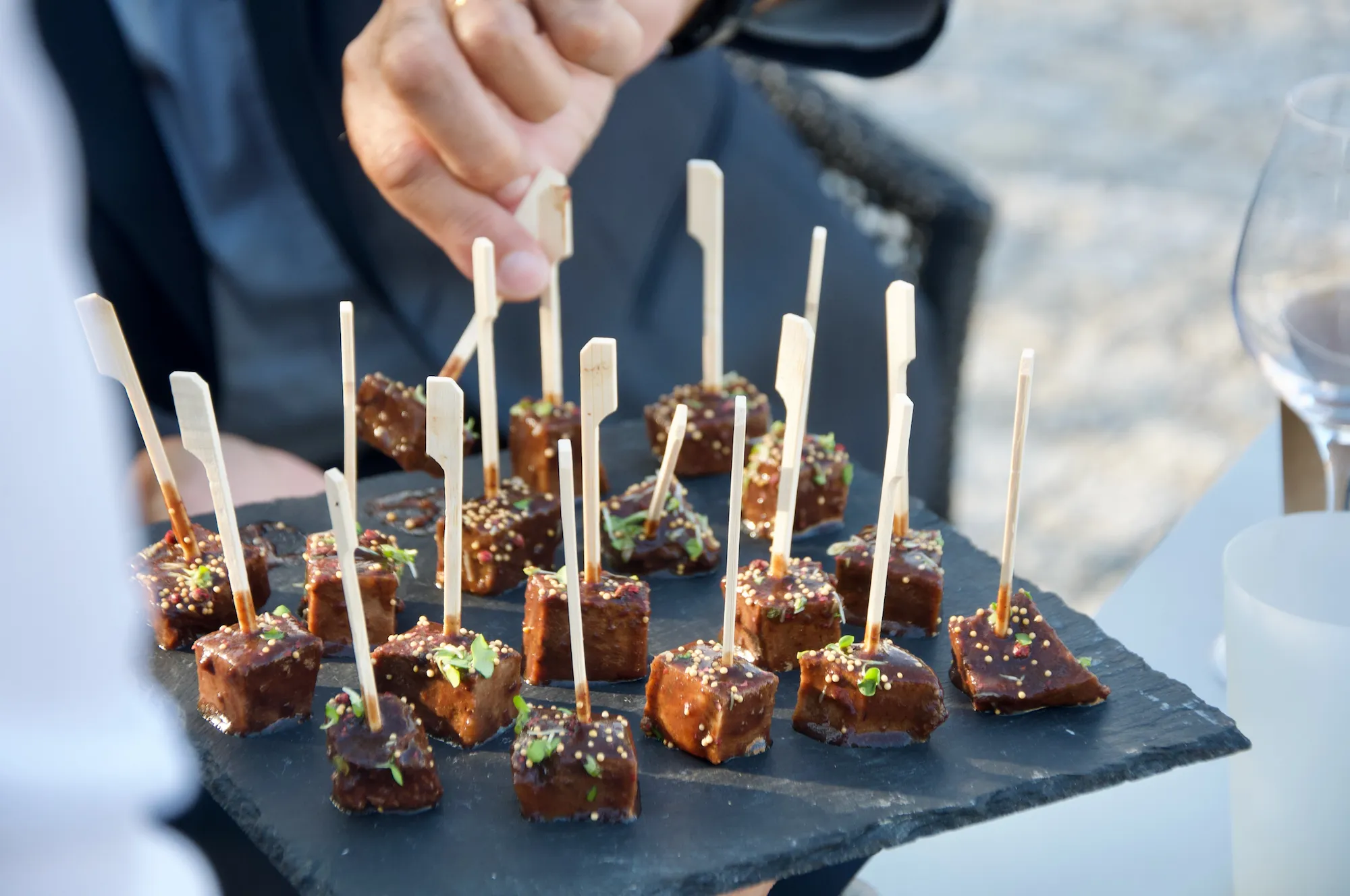 Pièces cocktail préparées par un chef à domicile à Bordeaux
